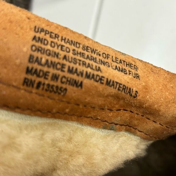 Born Zuniga Women Brown Leather Boots Shearling Lined Harbor Cottage Boho SZ 6.5 - Picture 2 of 13